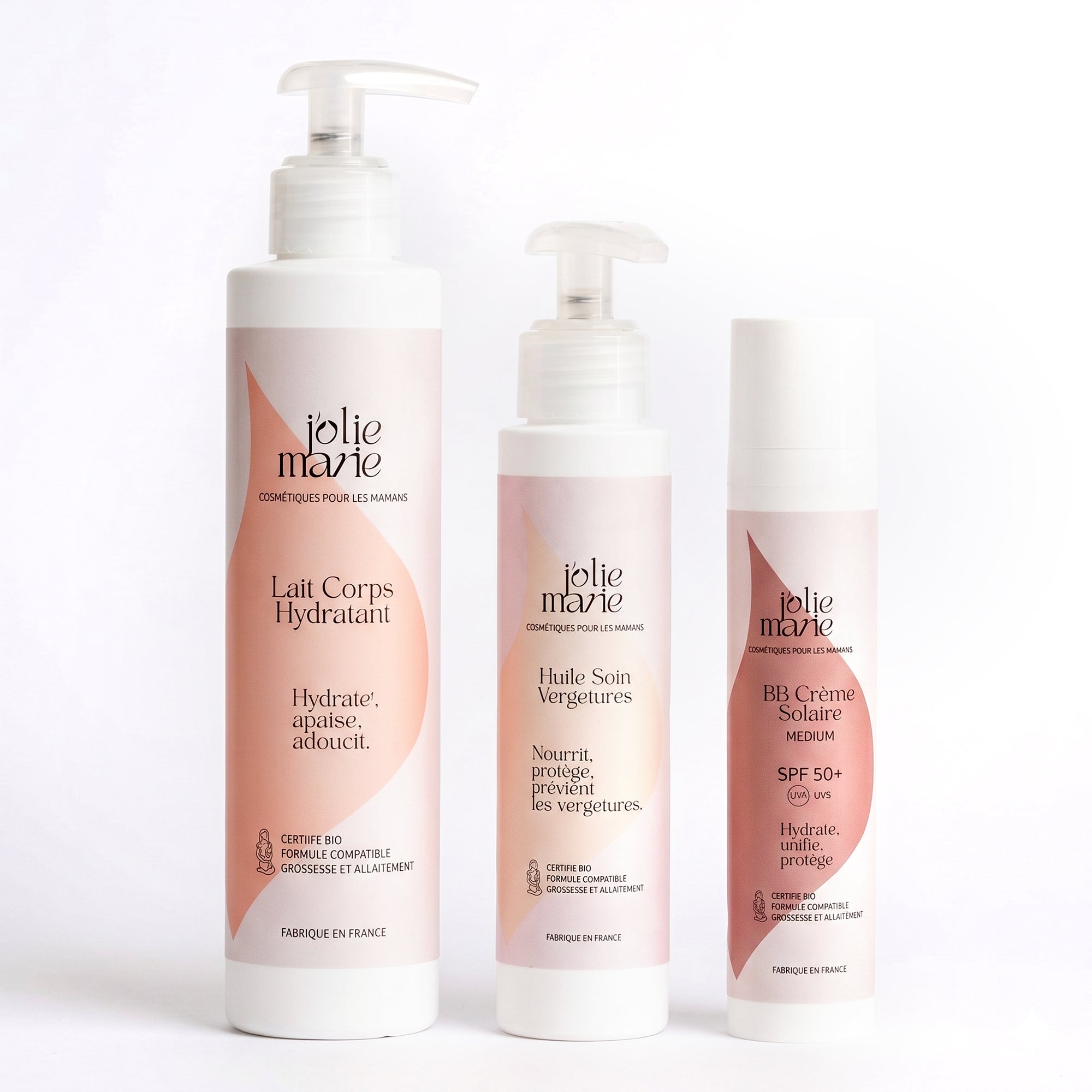 Rituel Maternité Complet J'olie Marie, coffret visage et corps bio