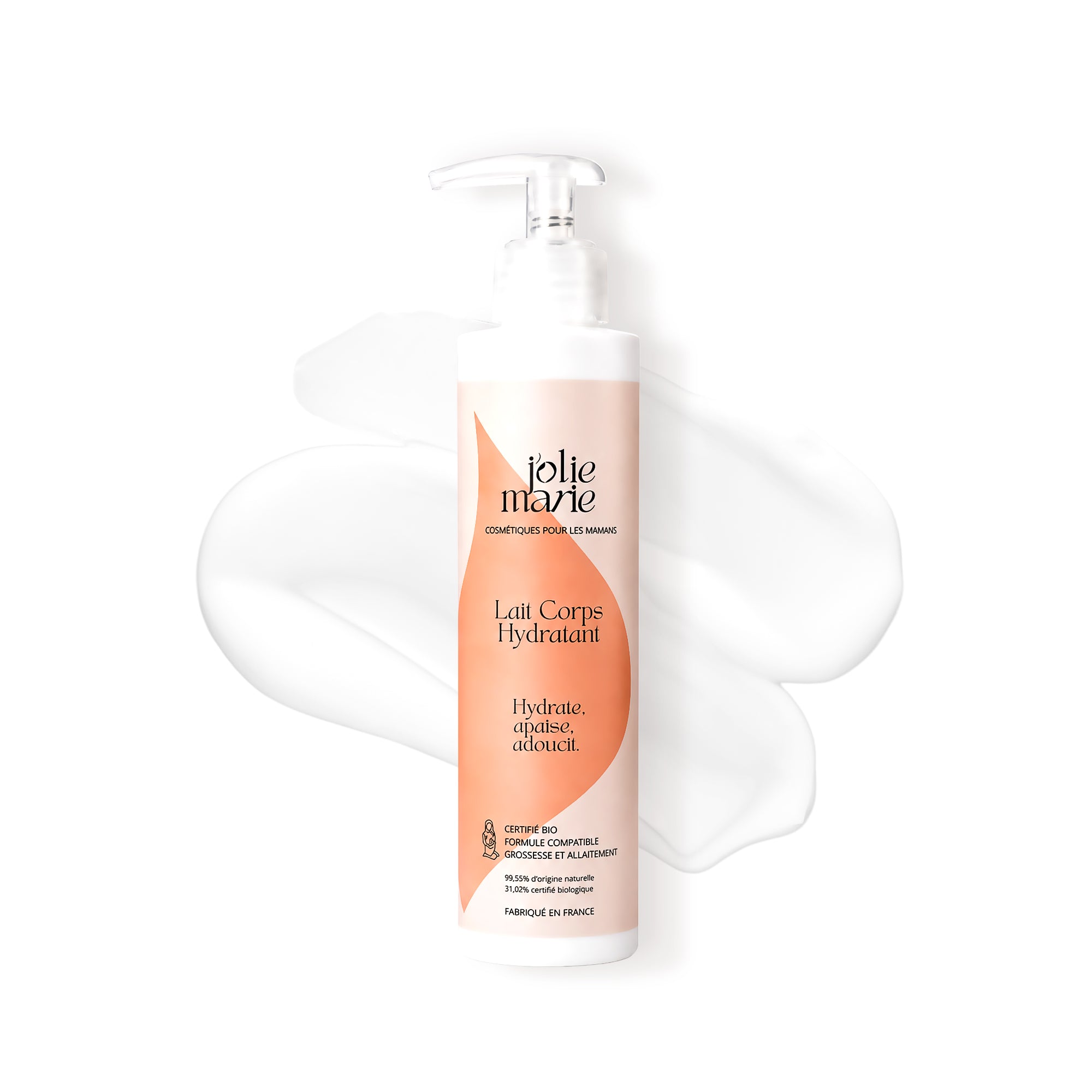 Lait Corps Hydratant Bio J'olie Marie, lait corporel bio femme enceinte