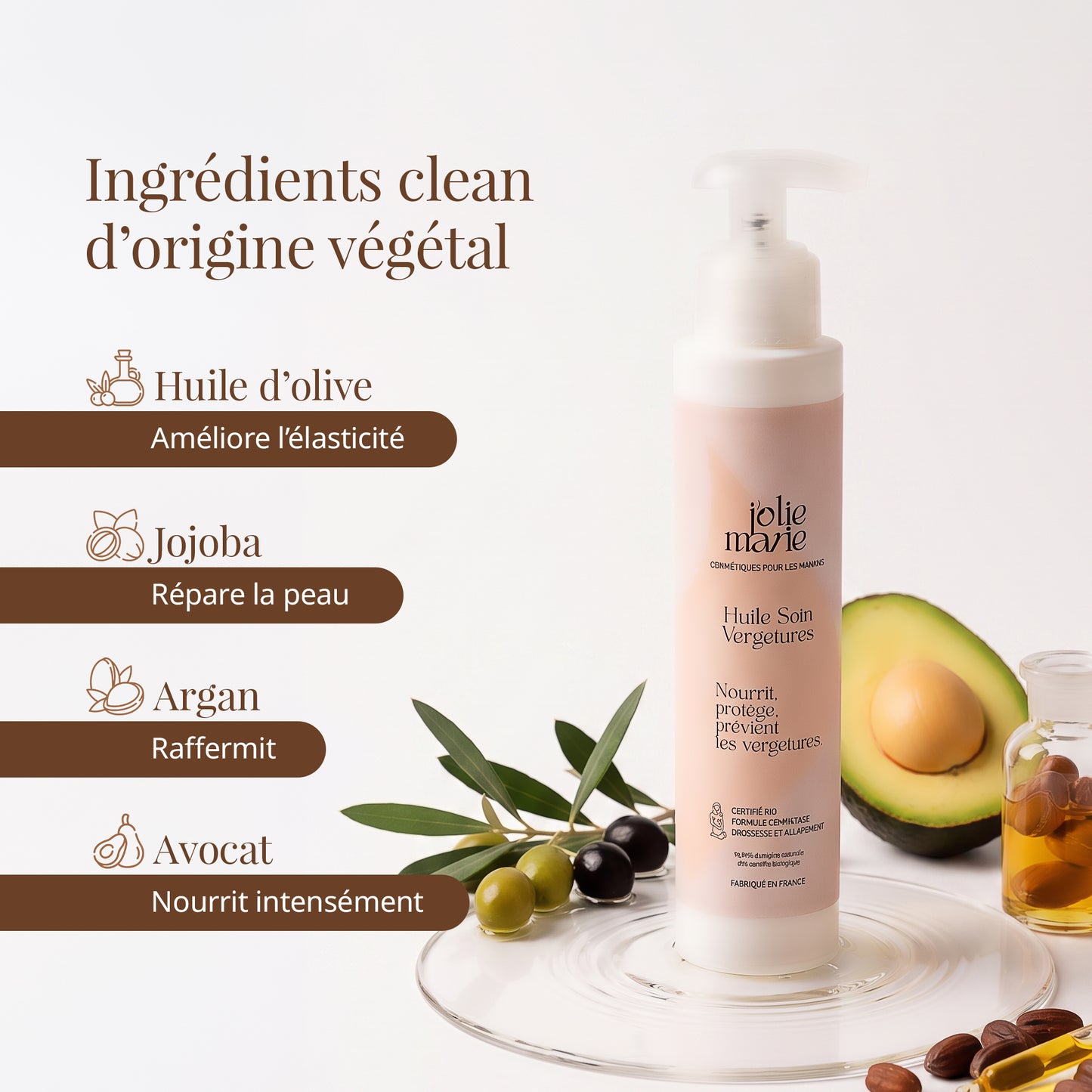 Aceite para el cuidado de las estrías | J'olie Marie